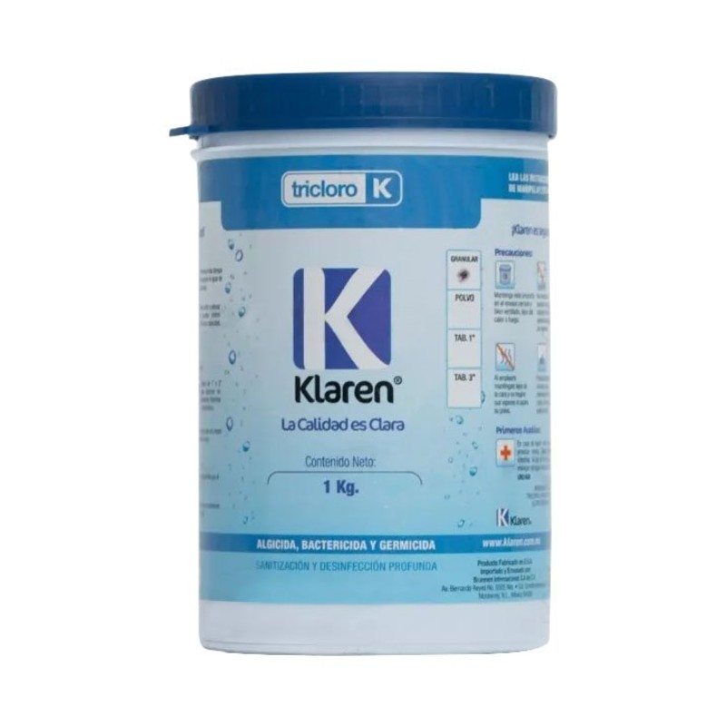 TRICLORO GRANULAR, ENVASE DE 1KG  KLAREN