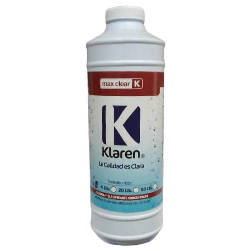 MAX CLEAR, ENVASE DE 0.946 LTS KLAREN