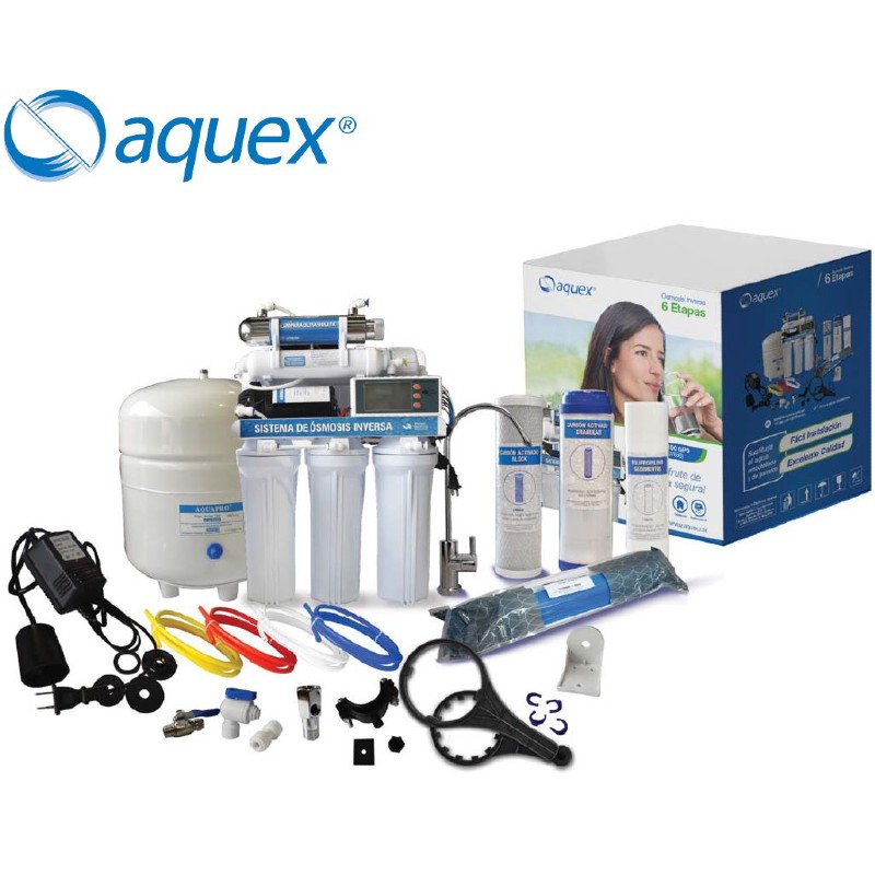 OSMOSIS INVERSA 6 ETAP 100GPD C/UV AQUEX