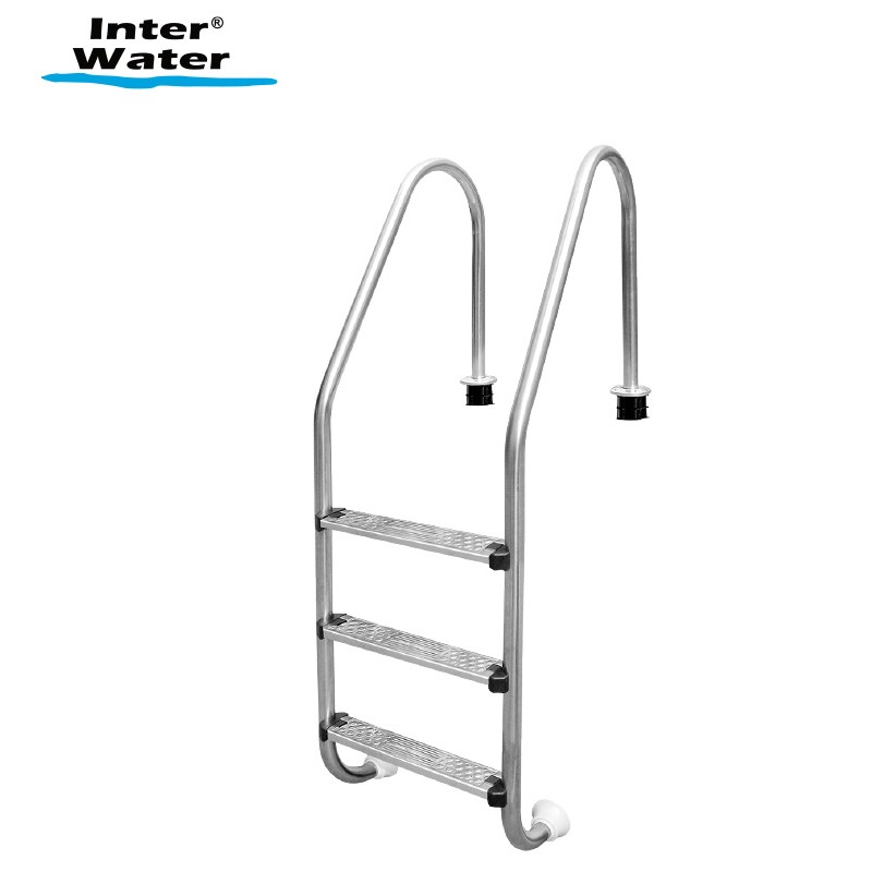 ESCALERA 3 PELDAÑOS ACERO INOX.