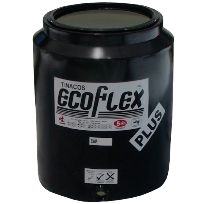 TINACO POLIETILENO NEGRO DE 1,100 LTS.