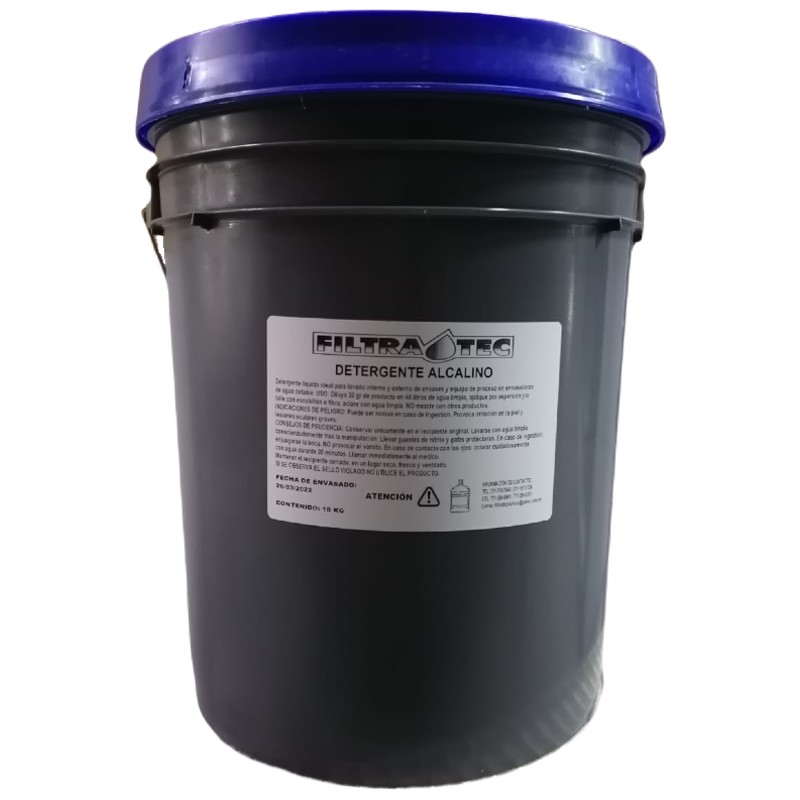 DETERGENTE ALCALINO LIBRE DE SOSA 18 KG.