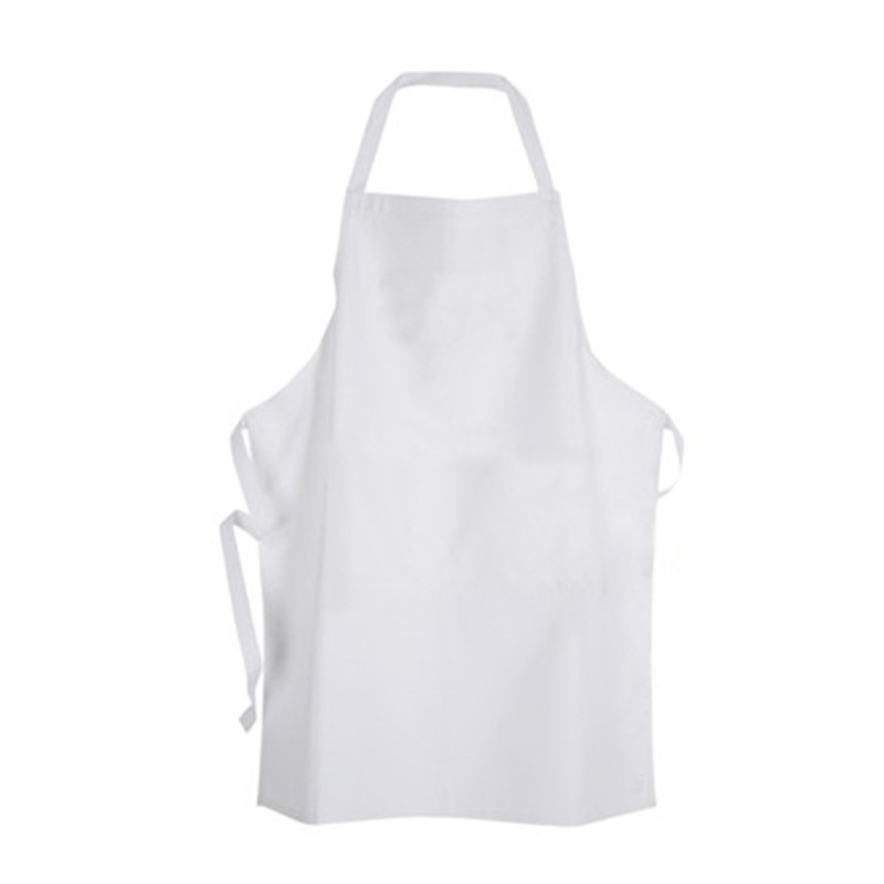 MANDIL AHULADO LARGO BLANCO