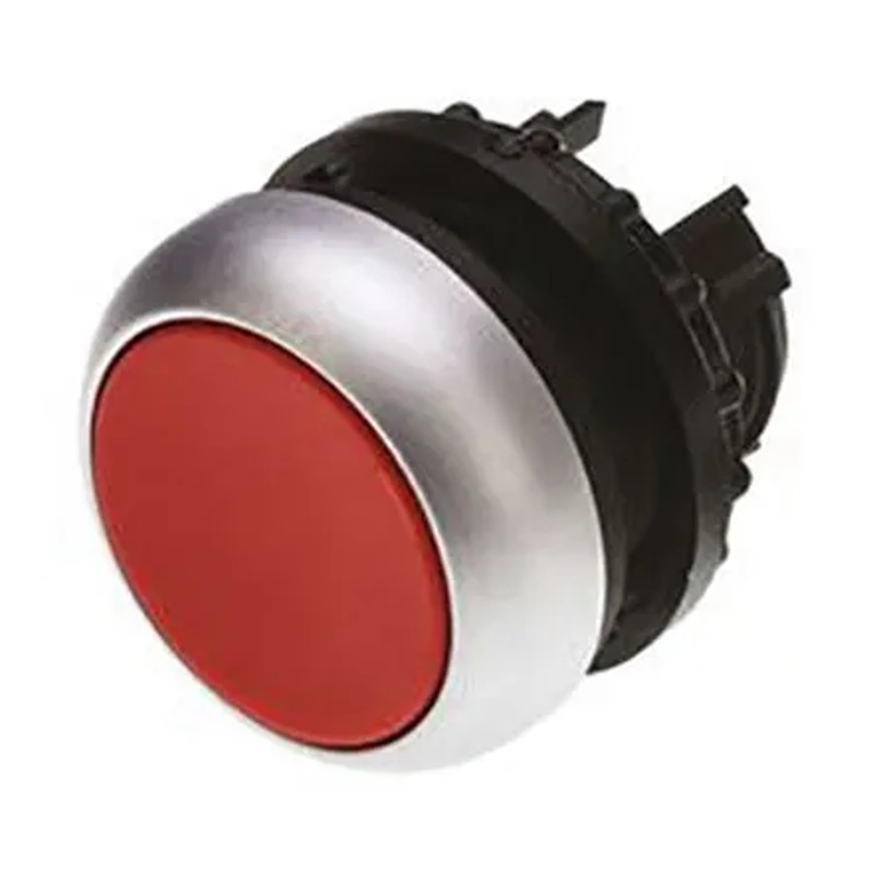 BOTON RASANTE ROJO C/ENCLAVAMIENTO