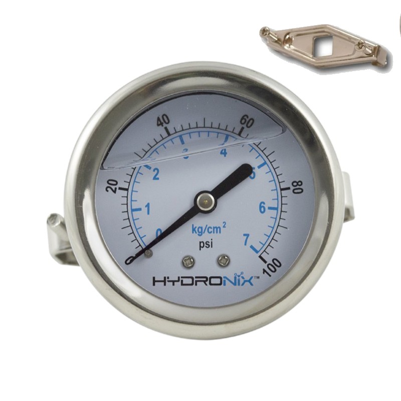 MANOMETRO GLICER 0-100 1/4 E.POST P/OSMO