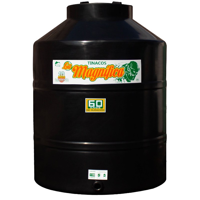 TINACO HORIZ. 1,200 LTS NEGRO LA MAGNIF