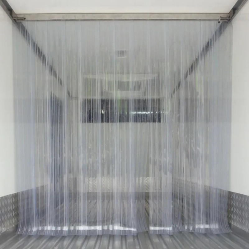 CORTINA HAWAIANA EN  P.V.C. C/COSTILLA