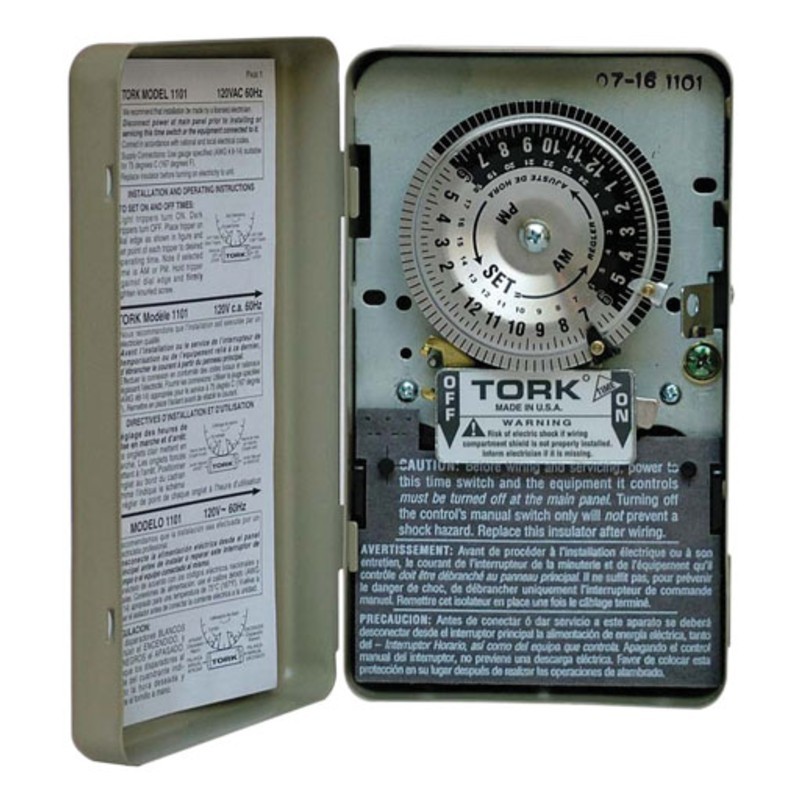 RELOJ TIMER TORK SENCILLO 110 V-40AMPS