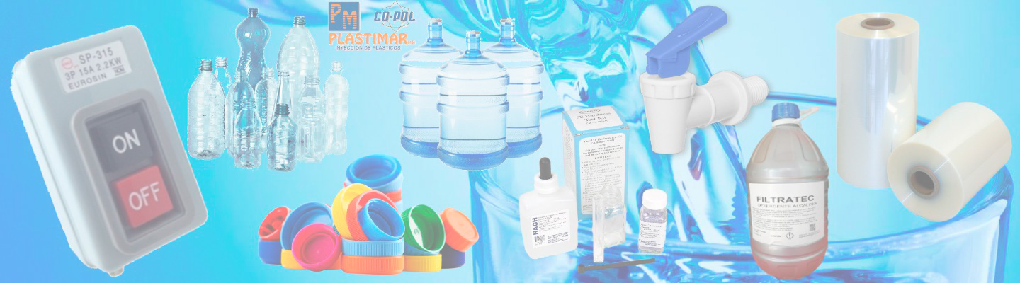 Insumos de plástico y productos para purificadora